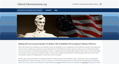 Desktop Screenshot of liberallibertarianism.org