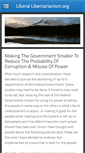Mobile Screenshot of liberallibertarianism.org