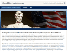 Tablet Screenshot of liberallibertarianism.org
